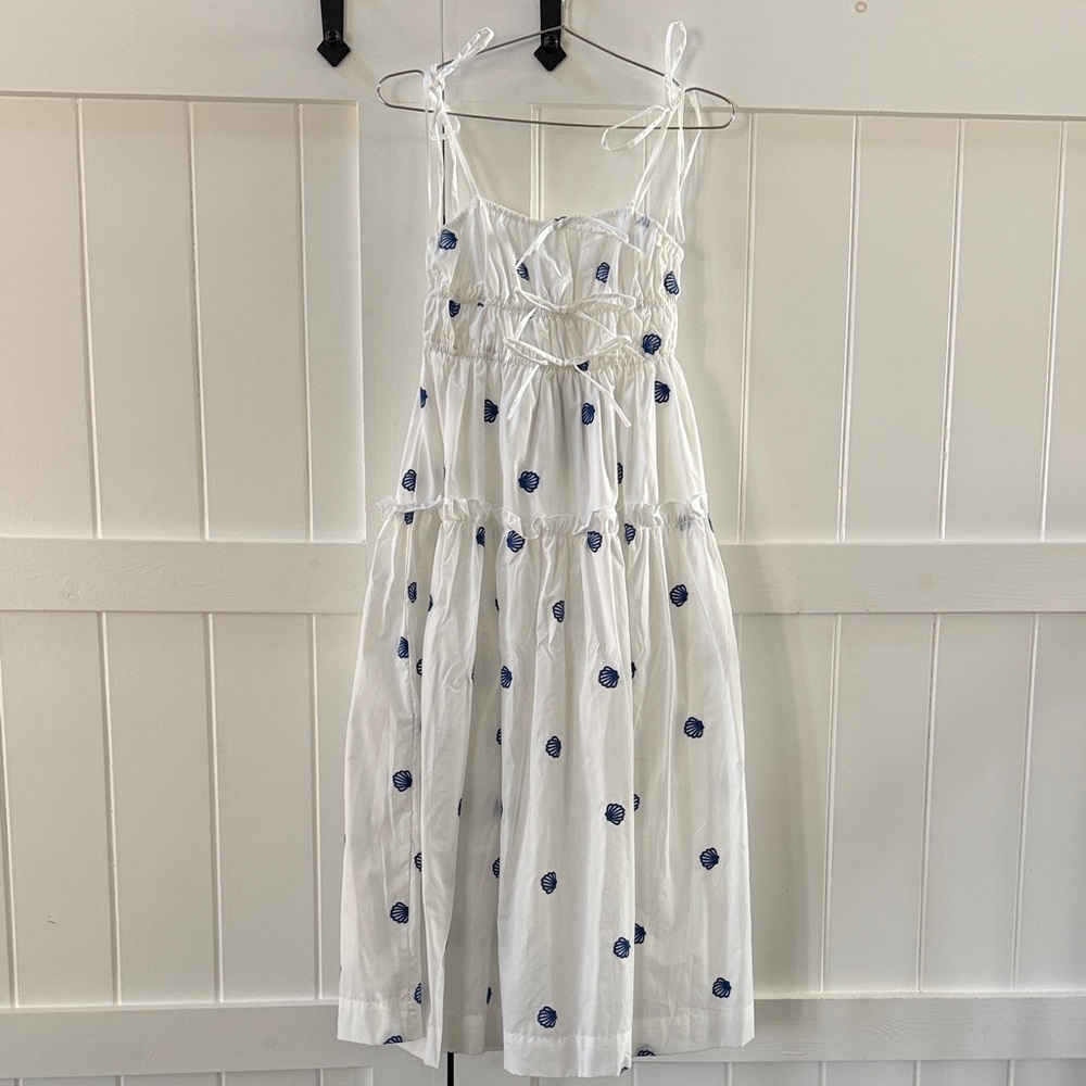 NWT En Saison Seashell Embroidered Dress- Size Small